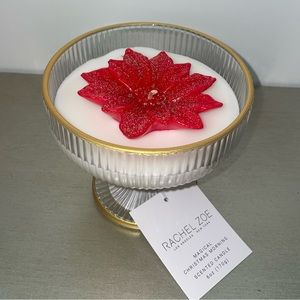 Rachel Zoe Christmas Champagne & Flower Mágical Christmas Morning Candle NEW